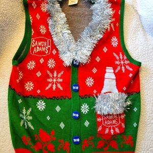Samuel Adams Ugly Christmas Sweater Vest